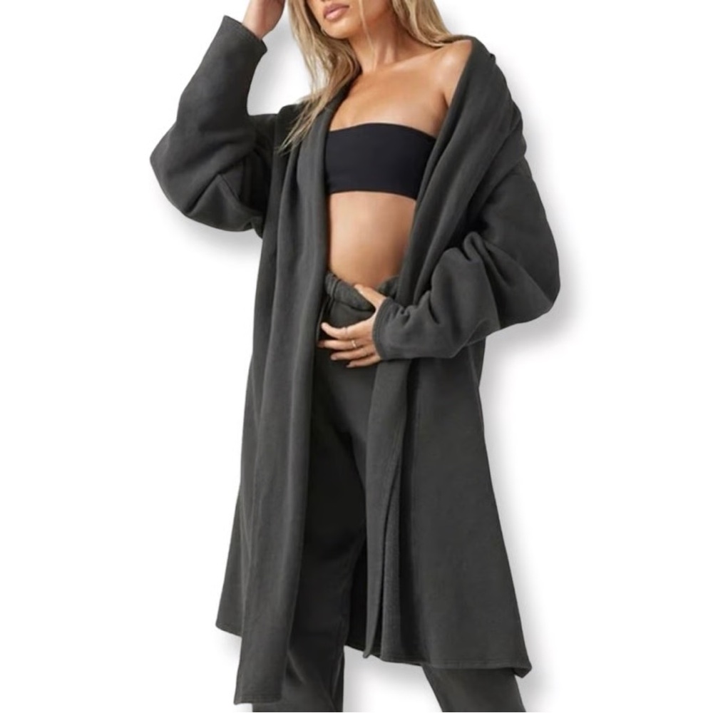 Joah Brown Oversized French Terry Cardigan Sweater